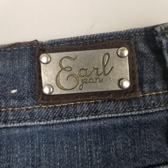 Earl Jean Embroidered Boot Cut Jeans Womens Sz 8P - Picture 7 of 14